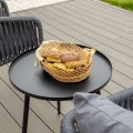 Sada zahradního nábytku Luvre černá/šedá