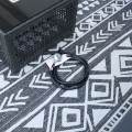 Sada zahradního nábytku Excelentur s ohništěm 3+2+1 šedá