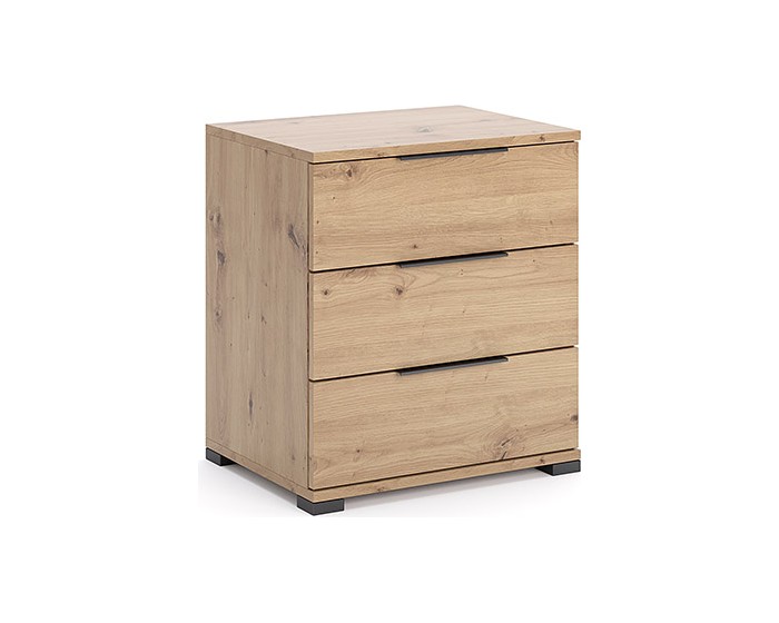 Noční stolek Teddy 3 zásuvky dub Artisan