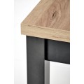 Jídelní rozkládací stůl TIAGO SQUARE 90/125 cm dub craft zlatý/černý