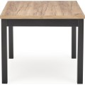 Jídelní rozkládací stůl TIAGO SQUARE 90/125 cm dub craft zlatý/černý