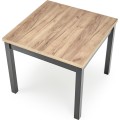 Jídelní rozkládací stůl TIAGO SQUARE 90/125 cm dub craft zlatý/černý