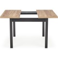 Jídelní rozkládací stůl TIAGO SQUARE 90/125 cm dub craft zlatý/černý
