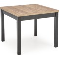 Jídelní rozkládací stůl TIAGO SQUARE 90/125 cm dub craft zlatý/černý