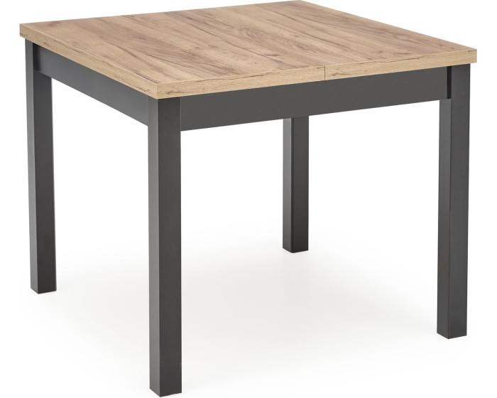 Jídelní rozkládací stůl TIAGO SQUARE 90/125 cm dub craft zlatý/černý