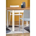 Rozkládací jídelní stůl TIAGO SQUARE 90/125 cm dub craft zlatý/bílý