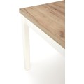 Rozkládací jídelní stůl TIAGO SQUARE 90/125 cm dub craft zlatý/bílý