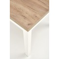 Rozkládací jídelní stůl TIAGO SQUARE 90/125 cm dub craft zlatý/bílý