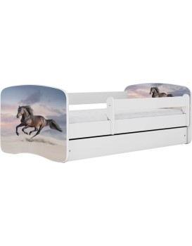Dětská postel Babydreams běžící kůň bílá