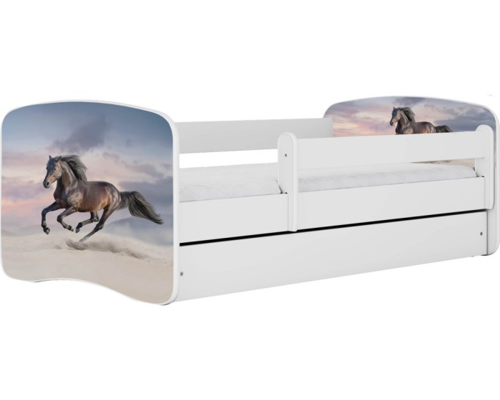 Dětská postel Babydreams běžící kůň bílá