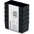 Sada úložných boxů 5 ks UNITEX 11 x 5,5 x 13,2 cm černá