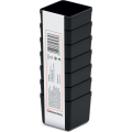 Sada úložných boxů 7 ks UNITEX 5,5 x 5,5 x 16,5 cm černá