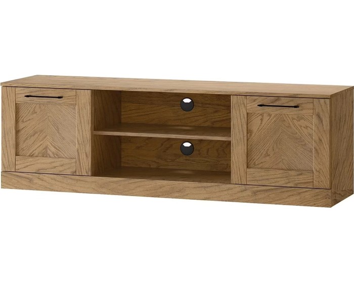 Televizní stolek Cozy 25 z masivu 160 cm dub Rustikal