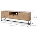 TV stolek Amber II 153 cm dub artisan