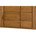 Vitrína Velvet II 12 110 cm z masivu s LED osvětlením dub Rustikal