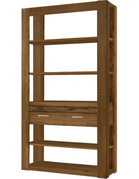 Regál Velvet II 18 125 cm z masivu dub Rustikal