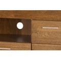 Televizní stolek Velvet II 24 111 cm z masivu s LED osvětlením dub Rustikal