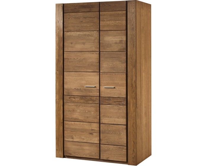 Šatní skříň Velvet II 70 110 cm z masivu dub Rustikal