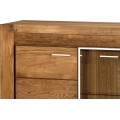 Komoda Velvet II 49 201 cm z masivu s LED osvětlením dub Rustikal