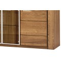 Komoda Velvet II 49 201 cm z masivu s LED osvětlením dub Rustikal