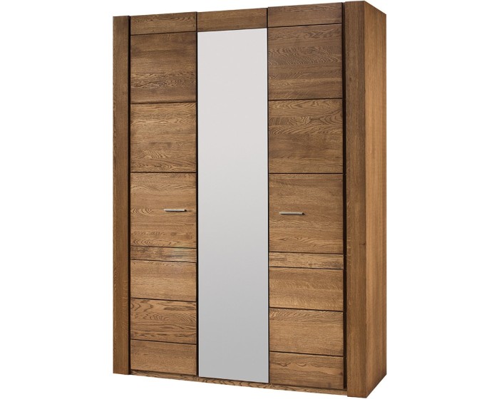 Šatní skříň Velvet II 73 160 cm z masivu dub Rustikal