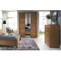 Šatní skříň Velvet II 73 160 cm z masivu dub Rustikal