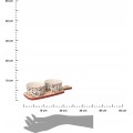 Sada 2 ks porcelánových misek s podnosem PORCELO vícebarevná