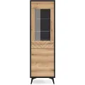 Vitrína Diamond 54 cm dub evoke/černá