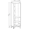 Vitrína Diamond 54 cm dub evoke/černá