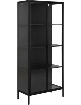 Vitrína Newcastle 180 cm černá