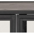 Vitrína Seaford 152,4x86,4 cm černá
