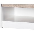 Noční stolek Wenecja 05 42 cm bílý/dub Sonoma