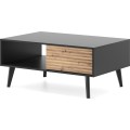 Konferenční stolek Willow II 104 cm dub artisan/černý