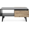 Konferenční stolek Willow II 104 cm dub artisan/černý