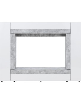 Obývací stěna Window 225 cm bílá/beton