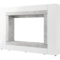Obývací stěna Window 225 cm bílá/beton