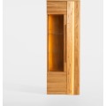 Vitrína London 10 72 cm z masivu s LED osvětlením dub přírodní