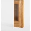 Vitrína London 10 72 cm z masivu s LED osvětlením dub přírodní