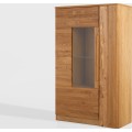 Vitrína London 15 98 cm z masivu s LED osvětlením dub přírodní