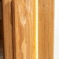 Vitrína London 15 98 cm z masivu s LED osvětlením dub přírodní