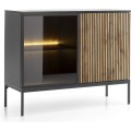 Komoda Sento s LED osvětlením 104 cm dub wotan/černá