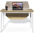 Kancelářský stůl s kontejnerem Houseland Profit Max 01 1407 dub/bílý