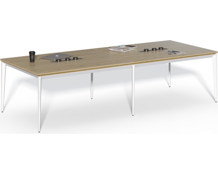 Jednací stůl Houseland Profit Meet 02 se 6 zásuvkami 300 cm dub přírodní