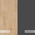 Botník s lavicí Houseland Haven dub safírový/antracitově šedý