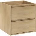 Závěsná skříňka Viola Lava se zápustným umyvadlem 50 cm dub cremona