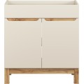 Skříňka pod umyvadlo Bali Nature s deskou 80 cm kašmírová/dub wotan