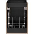 Závěsná skříňka pod umyvadlo Casad s deskou 120 cm dub wotan/černá