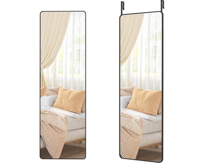 Závěsné zrcadlo Layla 120 cm černé