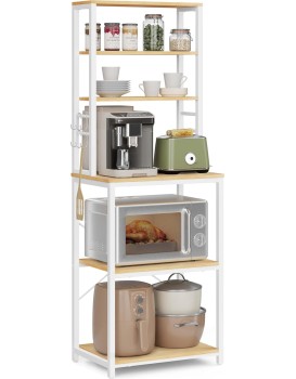Kuchyňský regál Vasagle CUSTOM 167 cm bílý/hnědý