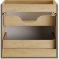 Závěsná skříňka Nordic Beyond s deskou a umyvadlem 60 cm dub cremona